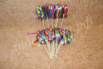 Султанчики на деревянной палочке