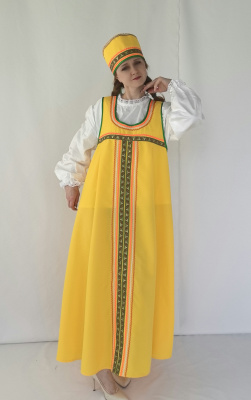 Взрослый карнавальный костюм Русская красавица