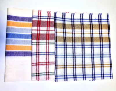 Полотенце лен 50х80 (полоска, клетка)