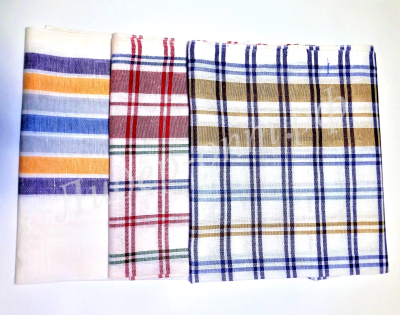 Полотенце лен 50х70 (полоска, клетка)