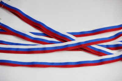 Лента Россия шир. 2,5 см на полукольце (2,5 м)