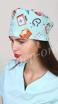 Колпак-таблетка с принтом тиси