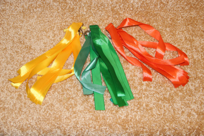 Лента гимнастическая шир.2,5 на полукольце 0,5 м