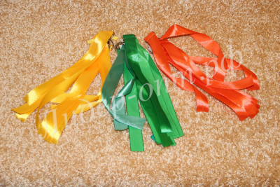 Лента гимнастическая шир.2,5 на полукольце 0,5 м