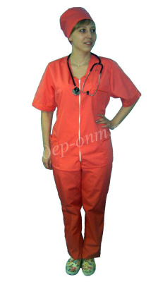 Брючный костюм медика женский тиси "Ксения"