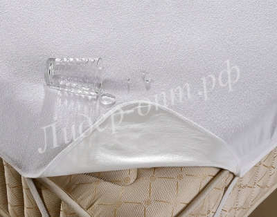 Наматрасник мулетон махровый на резинках 200х200