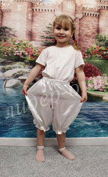 Детские атласные шаровары для танцев