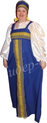 Взрослый карнавальный костюм Русская красавица