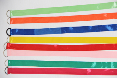 Лента гимнастическая шир. 2,5 на полукольце 1 м