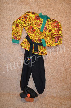 Русский народный костюм для танцев Хохлома (мальчик)