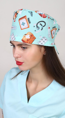 Колпак-таблетка с принтом тиси