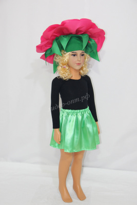 Детская шапка Роза розовая