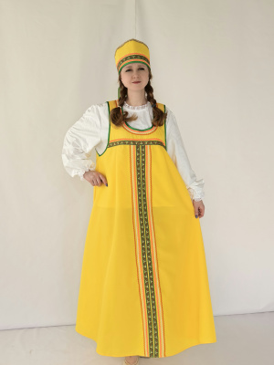 Взрослый карнавальный костюм Русская красавица