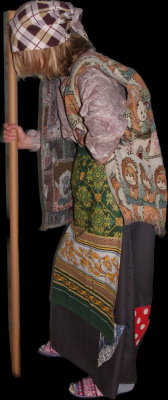 Взрослый карнавальный костюм Баба Яга