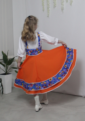 Костюм для танцев "Анютины глазки"