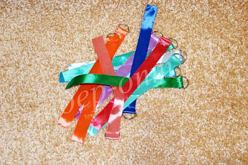 Лента гимнастическая шир.2,5 на полукольце 0,5 м