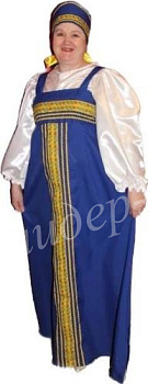 Взрослый карнавальный костюм Русская красавица