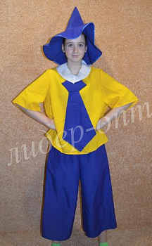 Взрослый карнавальный костюм Незнайка