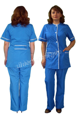 Женский медицинский брючный костюм