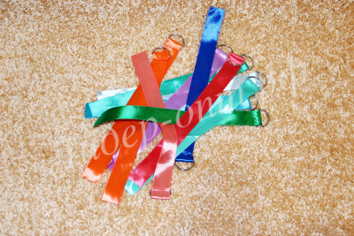 Лента гимнастическая шир.2,5 на полукольце 0,5 м