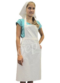 Фартук из бязи с грудкой детский ГОСТ
