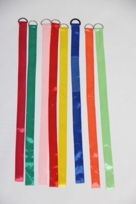 Лента гимнастическая шир. 2,5 на полукольце 1 м